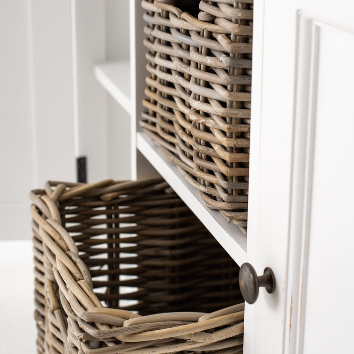 NovaSolo Halifax Accent Buffet with 2 Baskets Two-tone B129TWD