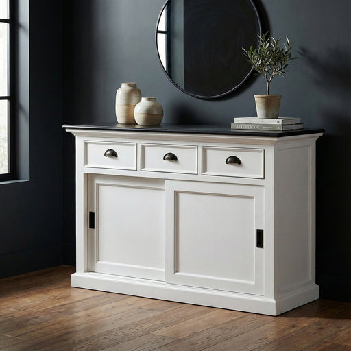 NovaSolo Halifax Contrast Buffet with Sliding Doors Two-tone B130CT