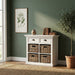 NovaSolo Halifax Medium Buffet with Basket Set White B181