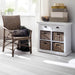 NovaSolo Halifax Medium Buffet with Basket Set White B181