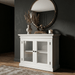 NovaSolo Halifax Display Buffet with 2 Glass Doors White B183