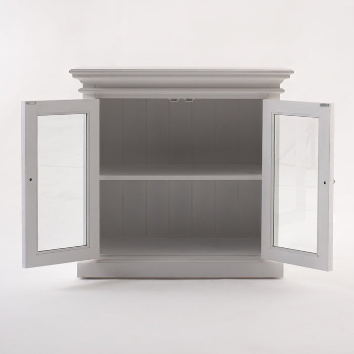 NovaSolo Halifax Display Buffet with 2 Glass Doors White B183