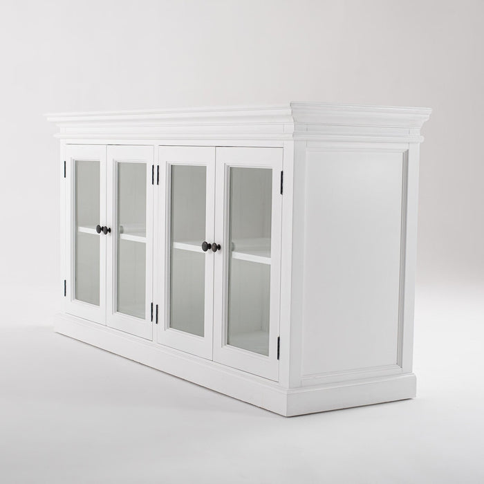 NovaSolo Halifax Display Buffet with 4 Glass Doors White B184