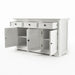 NovaSolo Provence Classic Sideboard with 3 doors White B185