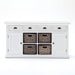 NovaSolo Halifax Buffet with 4 Baskets White B189
