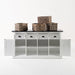 NovaSolo Halifax Contrast Buffet with 4 Baskets In Classic White & Black B189CT