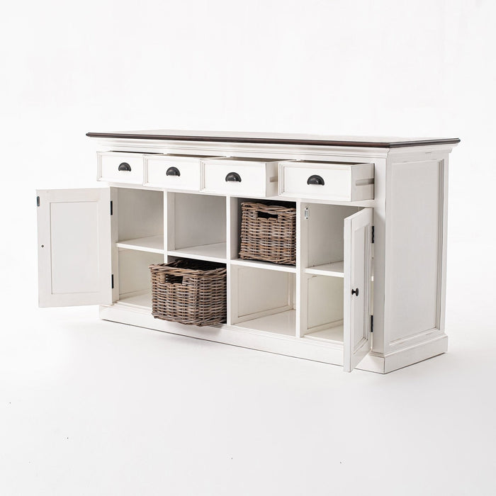 NovaSolo Halifax Accent Buffet with 4 Baskets Two-tone B189TWD