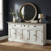 NovaSolo Halifax Accent Buffet In White Distress & Deep Brown B190TWD