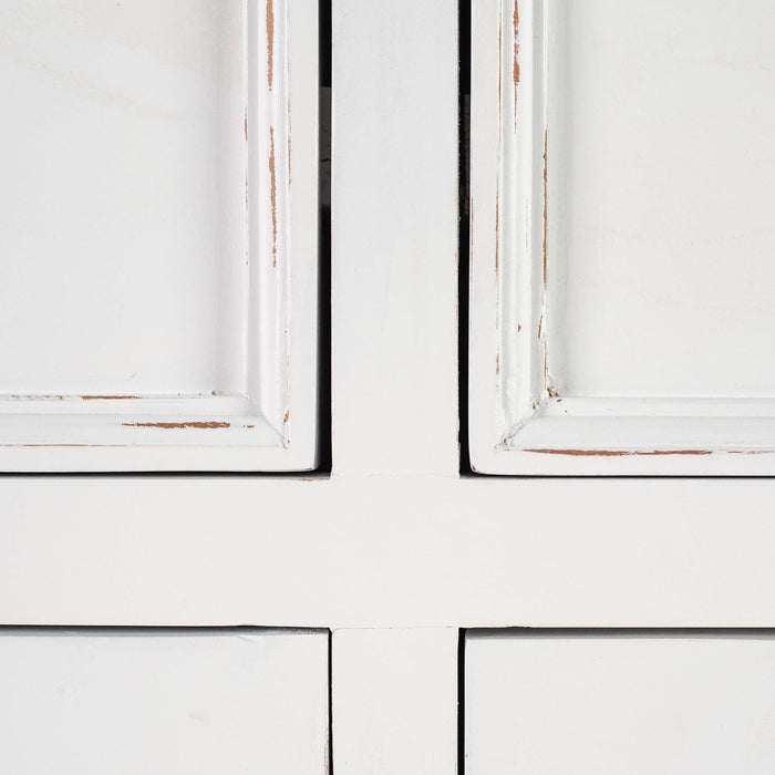 NovaSolo Halifax Accent Buffet In White Distress & Deep Brown B190TWD