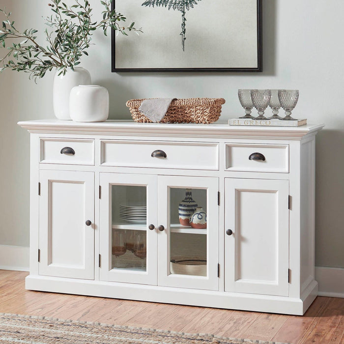 NovaSolo Halifax Buffet with 4 Doors 3 Drawers White B191