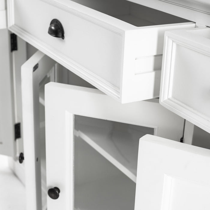 NovaSolo Halifax Buffet with 4 Doors 3 Drawers White B191