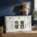 NovaSolo Halifax Contrast Buffet with 4 Doors 3 Drawers In Classic White & Black B191CT