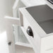 NovaSolo Halifax Contrast Buffet with 4 Doors 3 Drawers In Classic White & Black B191CT