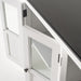NovaSolo Halifax Contrast Buffet with 6 Glass Doors In Classic White & Black B195CT