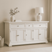 NovaSolo Provence Buffet with 5 Doors in Classic White B197