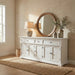 NovaSolo Provence Buffet with 5 Doors in Classic White B197