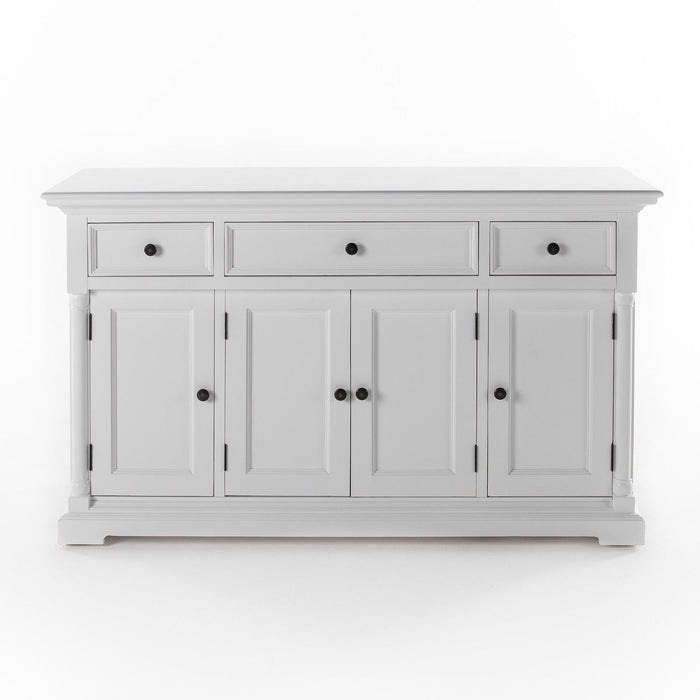 NovaSolo Provence Buffet with 4 Doors 3 Drawers in Classic White B198