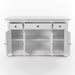 NovaSolo Provence Buffet with 4 Doors 3 Drawers in Classic White B198