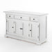 NovaSolo Provence Buffet with 4 Doors 3 Drawers in Classic White B198