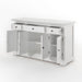 NovaSolo Provence Buffet with 4 Doors 3 Drawers in Classic White B198