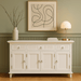 NovaSolo Skansen Buffet with 4 Doors 3 Drawers in Classic White B201