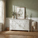 NovaSolo Skansen Buffet with 4 Doors 3 Drawers in Classic White B201
