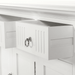 NovaSolo Skansen Buffet with 4 Doors 3 Drawers in Classic White B201