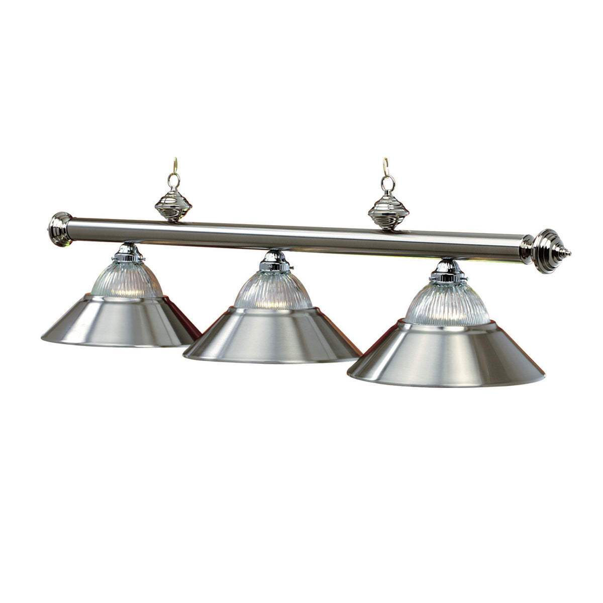 Ram Side Rib Room RAM Game Room 3Lt-54″ Billiard Light-Stainless B48-RIB ST