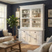NovaSolo Halifax Glass-Display Hutch Unit White BCA594