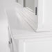 NovaSolo Halifax Glass-Display Hutch Unit White BCA594
