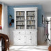 NovaSolo Halifax Glass-Display Hutch Unit White BCA594
