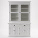NovaSolo Halifax Glass-Display Hutch Unit White BCA594