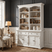 NovaSolo Provence Cabinet with Hutch White BCA595
