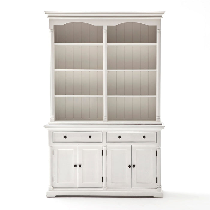 NovaSolo Provence Cabinet with Hutch White BCA595