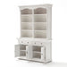 NovaSolo Provence Cabinet with Hutch White BCA595