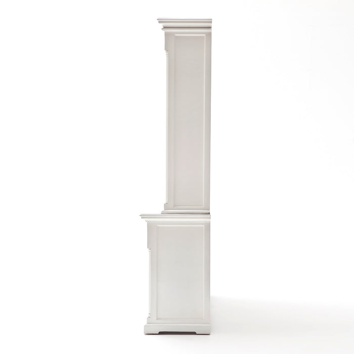 NovaSolo Provence Cabinet with Hutch White BCA595