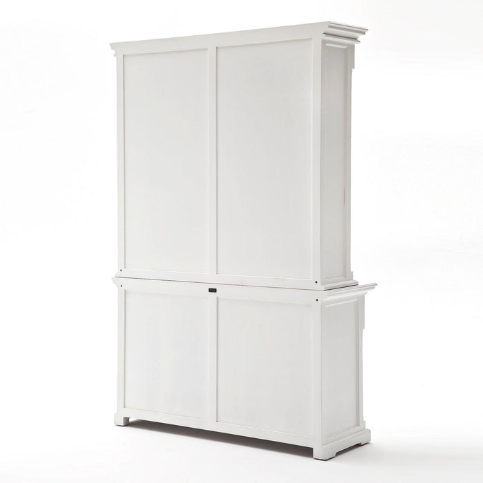 NovaSolo Provence Cabinet with Hutch White BCA595