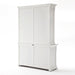 NovaSolo Provence Cabinet with Hutch White BCA595