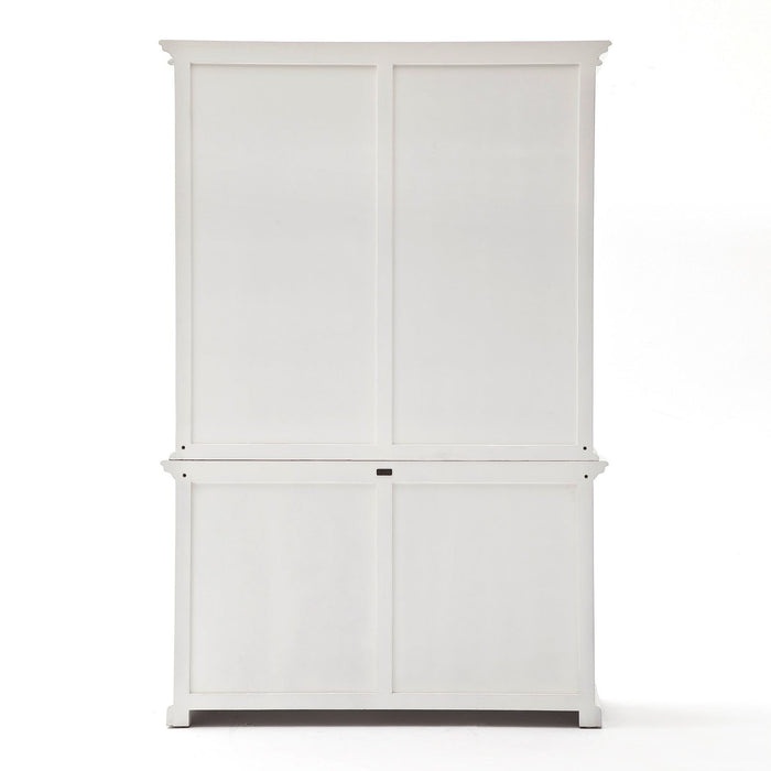 NovaSolo Provence Cabinet with Hutch White BCA595