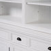 NovaSolo Halifax Hutch Bookcase 5 Doors 3 Drawers White BCA606