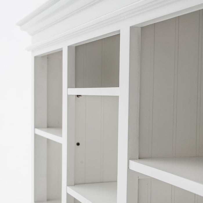 NovaSolo Halifax Buffet Hutch Unit with 2 Adjustable Shelves White BCA607