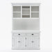 NovaSolo Halifax Buffet Hutch Unit with 2 Adjustable Shelves White BCA607