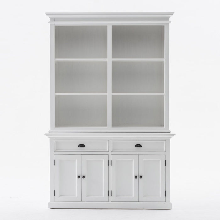 NovaSolo Halifax Buffet Hutch Unit with 6 Shelves White BCA608