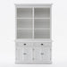 NovaSolo Halifax Buffet Hutch Unit with 6 Shelves White BCA608