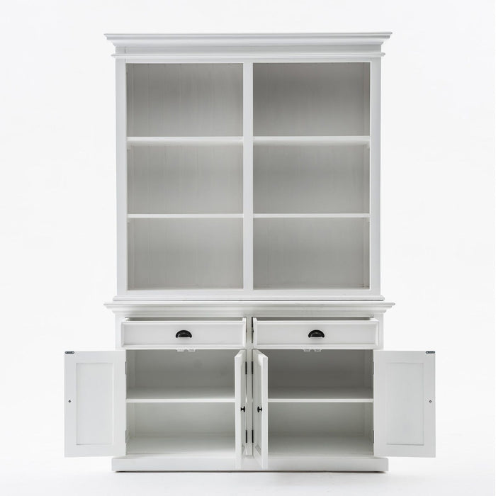 NovaSolo Halifax Buffet Hutch Unit with 6 Shelves White BCA608