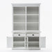 NovaSolo Halifax Buffet Hutch Unit with 6 Shelves White BCA608