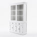 NovaSolo Halifax Buffet Hutch Unit with 6 Shelves White BCA608