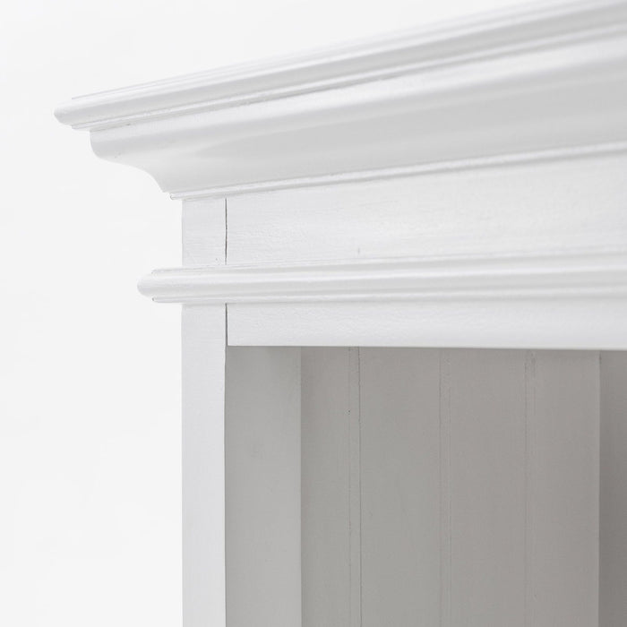 NovaSolo Halifax Buffet Hutch Unit with 8 Shelves White BCA609