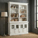 NovaSolo Halifax Hutch Unit with 4 Glass Doors in Classic White BCA612
