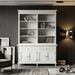 NovaSolo Skansen Hutch Bookcase Unit in Classic White BCA613